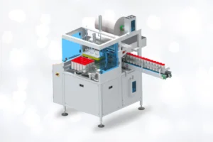 Automatic shrink wrapping machine for bottles